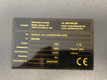 Magnetschild aus Messing 89×54×0,8 mm – schwarz lackiert | Lasergravur | 2K-Schutzlack | Magnetbefestigung